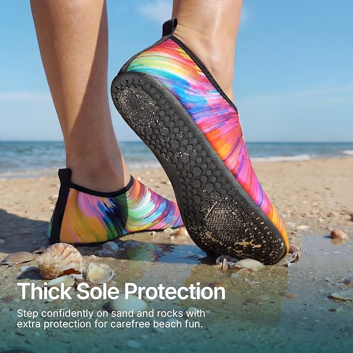Water Shoes for Women Men Quick-Dry Aqua Socks Swim Beach Barefoot Yoga Exercise Wear Sport Accessories Pool Camping Must Haves Adult Youth Size