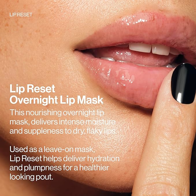 MAKE Beauty Lip Reset Overnight Lip Mask. Nourishing, Hydrating Treatment for Dry, Flaky. Plumps, Softens, and Smooths. Mystic Mint Flavor