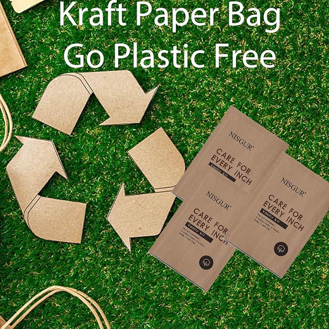 Cotton Pad Cotton Swab and Nail File Kit Kraft Paper Individually Wrapped 100 PCS Hotel Vanity Kit Hotel Supplies and Toiletries Bulk