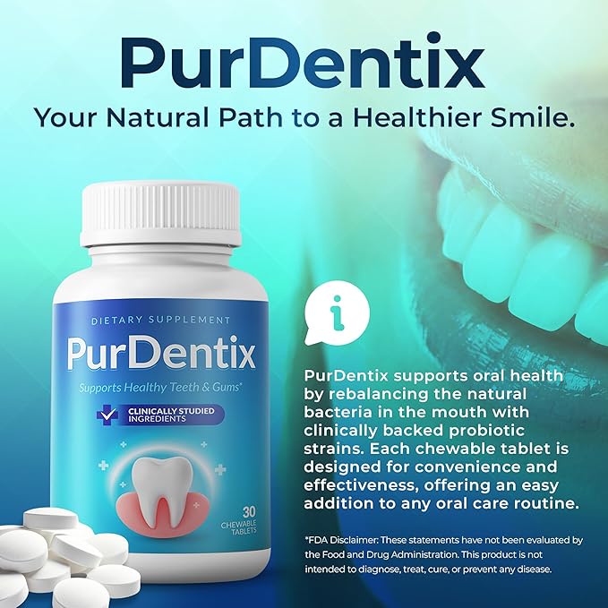 Oral Health Probiotic – 4-Strain Formula for Healthy Gums, Teeth & Fresh Breath – 90 Chewable Tablets