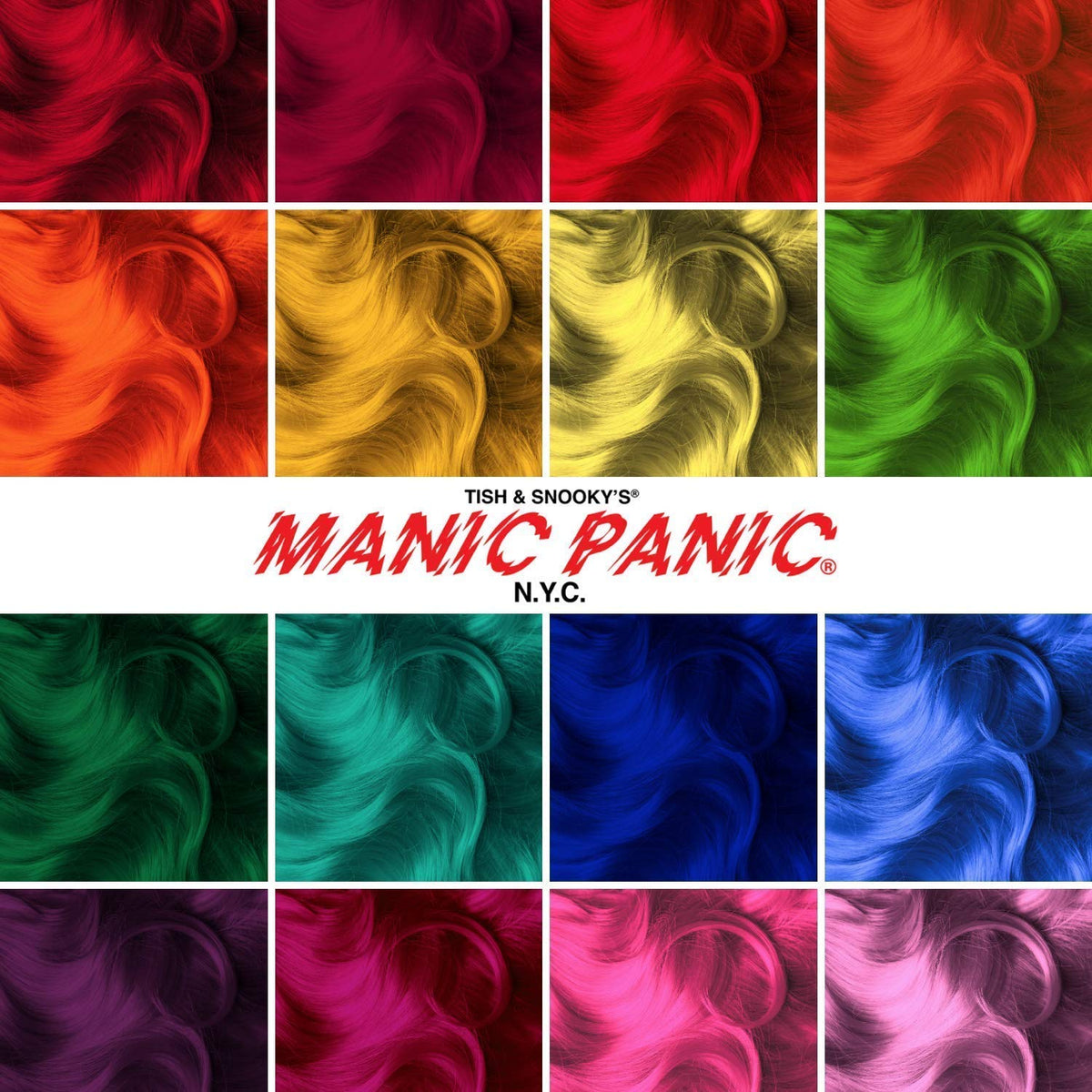MANIC PANIC Classic Fuschia Shock Semi Permanent Hair Color - Dark Pink Hair Dye for Women & Men That Lasts 4-6 Weeks - Vegan, Ammonia & Cruelty-Free - Create & Mix Custom Shades (2 Pack)
