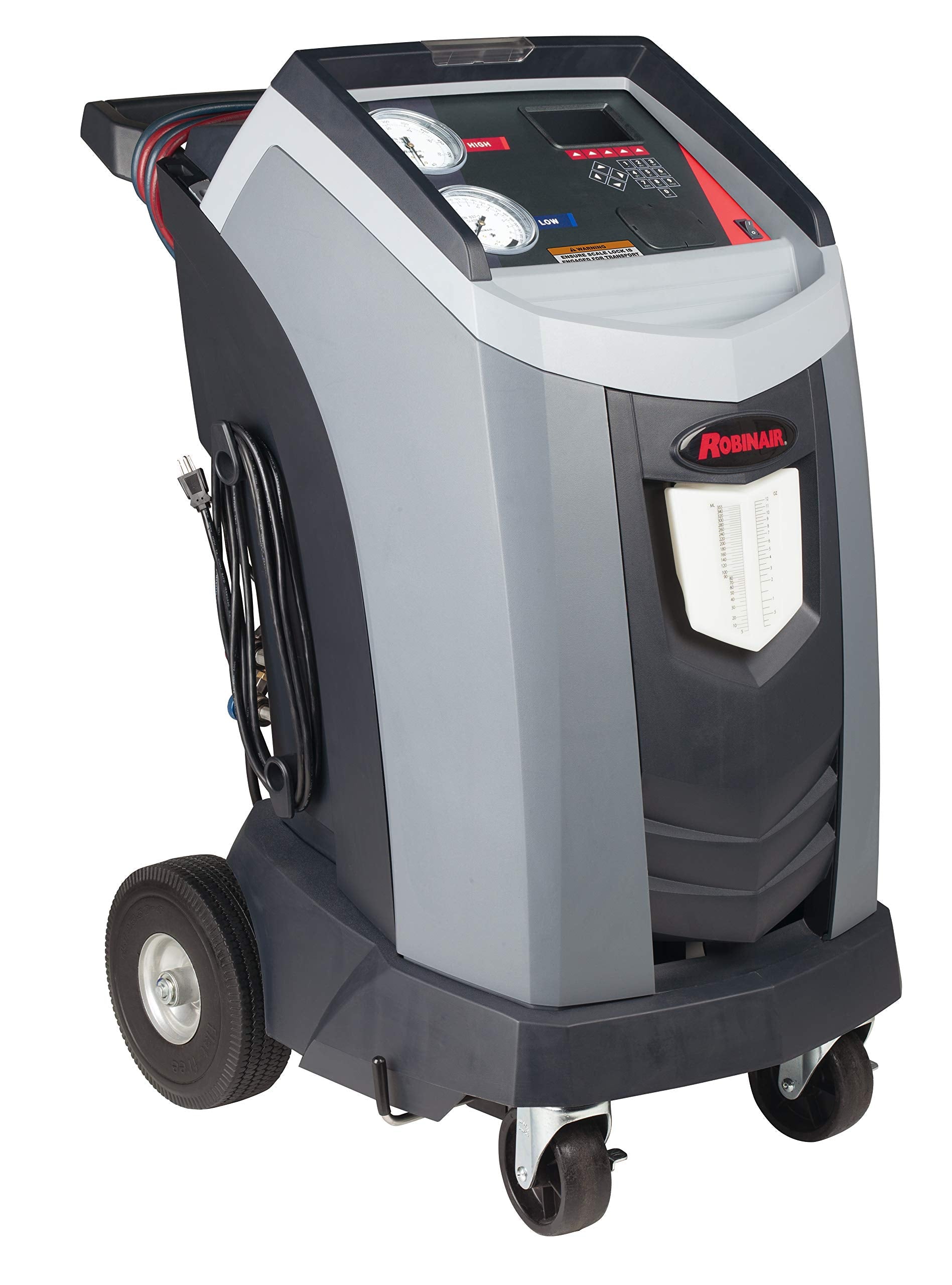 Robinair AC1234-4SL Premier R-1234yf Recovery, Recycling, and Recharging Machine for Mobile Service with Scale Lock and Extra-Lo