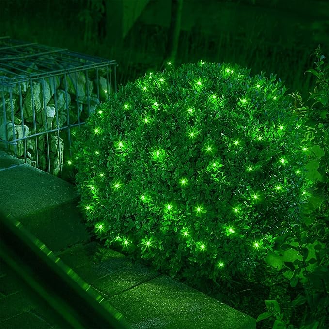 164Ft 500 LED Green St. Patrick's Day Lights, Waterproof 8 Twinkle with Memory Functions Green String Lights for Indoor Outdoor Tree Garden St. Patrick's Day Decoration