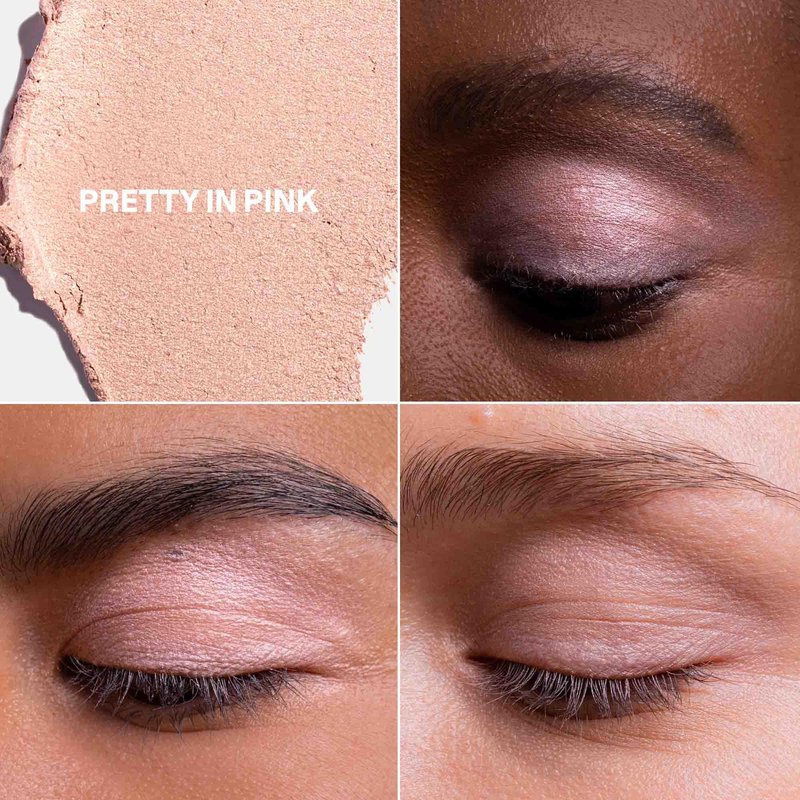 ATTITUDE Oceanly Eyeshadow, EWG Verified, Single Shimmer Cream Eyeshadow, Plastic-Free, Vegan Beauty and Makeup, Pretty in Pink, 0.16 Fl Oz