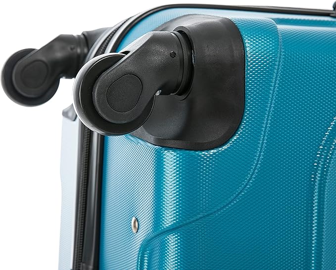 InUSA ENDURANCE Luggage with Spinner Wheels | Spacious Durable Lightweight Hardside Suitcase, Travel Bag with Handle and Trolley | 24-Inch Medium Checked Luggage | Teal
