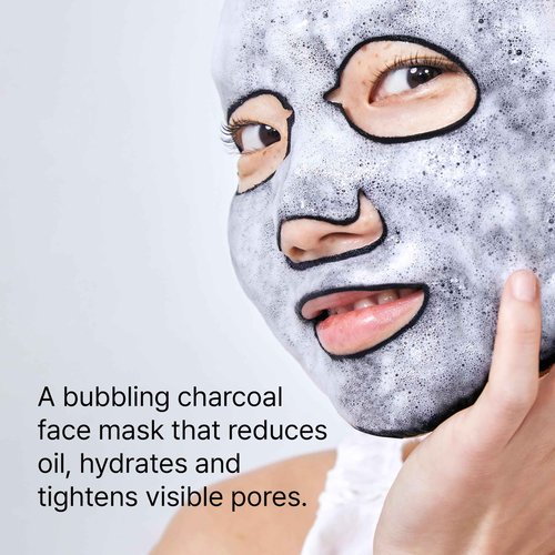 Dr.Jart+ Dermask Porecting Solution Korean Charcoal Face Mask | Sheet Mask for Oily Skin | Korean Skin Care, 15 Pack