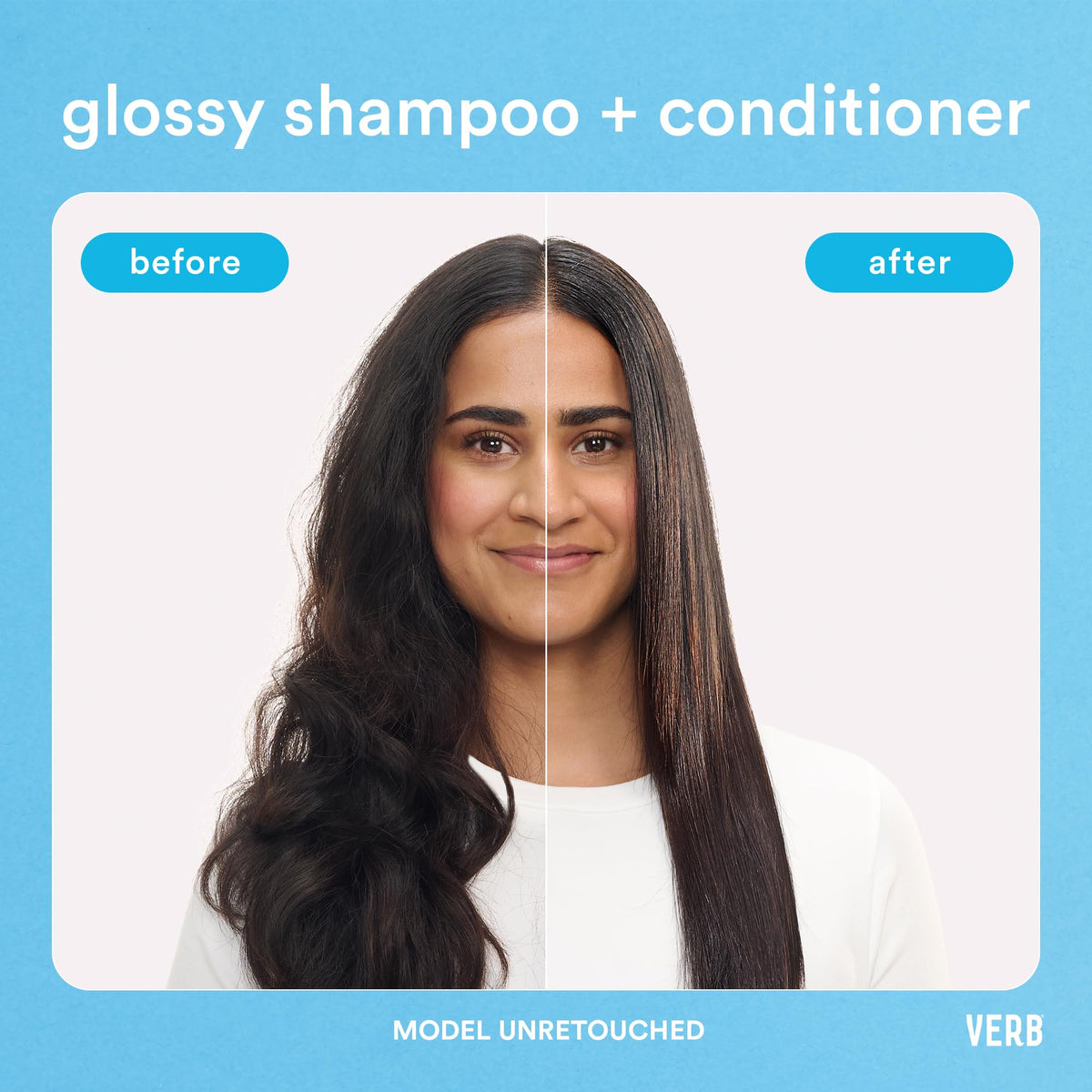 VERB Glossy Shampoo, 32 fl oz | Rich Cleanser for Thick Coarse Hair