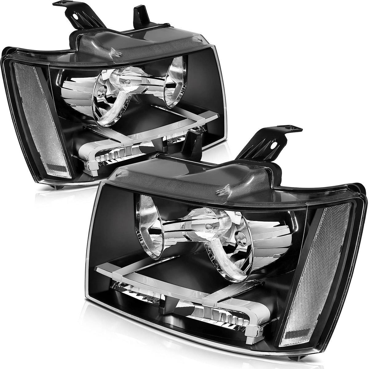 LBRST Headlight Assembly Fit 2007-2013 for Avalanche, 2007-2014 for Suburban 1500, 2007-2013 for Suburban 2500, 2007-2014 for Ta