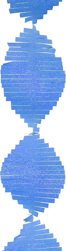 Elegant Royal Blue Tissue Fringe Garland - 9 ft. (1 Pc.) - Premium Paper, Stunning & Versatile Decor - Ideal for Any Events