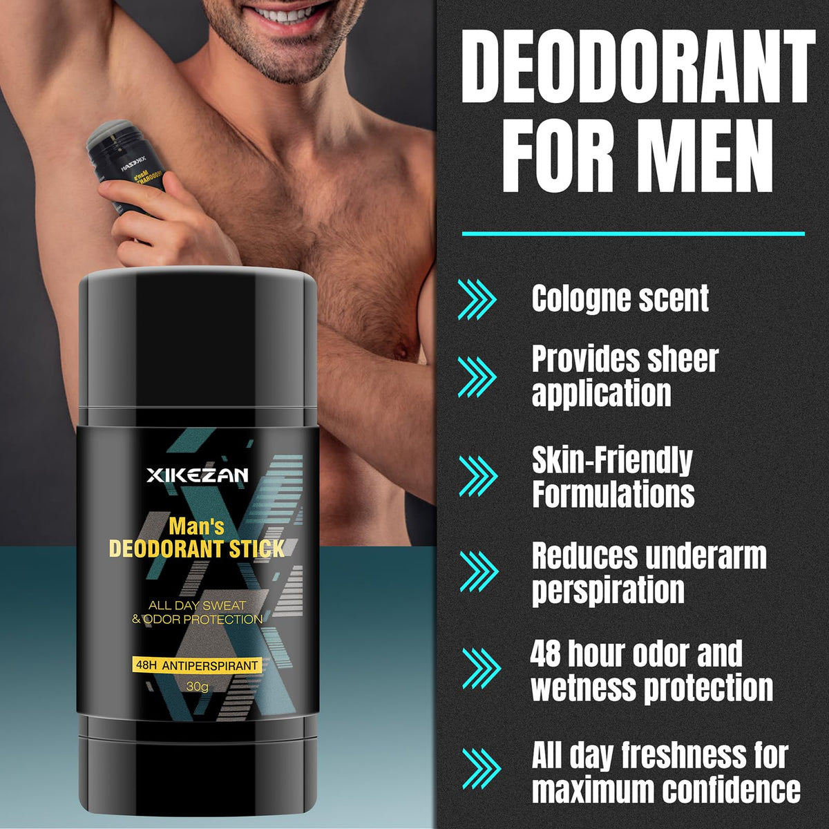 Gifts for Men,Mens Body Wash Gift Set Cleansing & Hydrating Skin w/Face Wash,Deodorant,Sandalwood & Cologne 3 in 1 Hair,Face & Body Wash,Mens Stocking Stuffers Christmas Gifts for Men Him Dad Husband