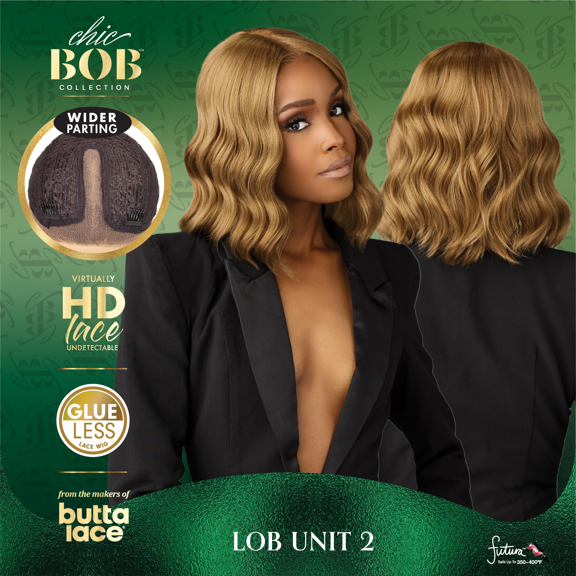 Sensationnel Chicbob Lace Frontwig - Lob Unit 2