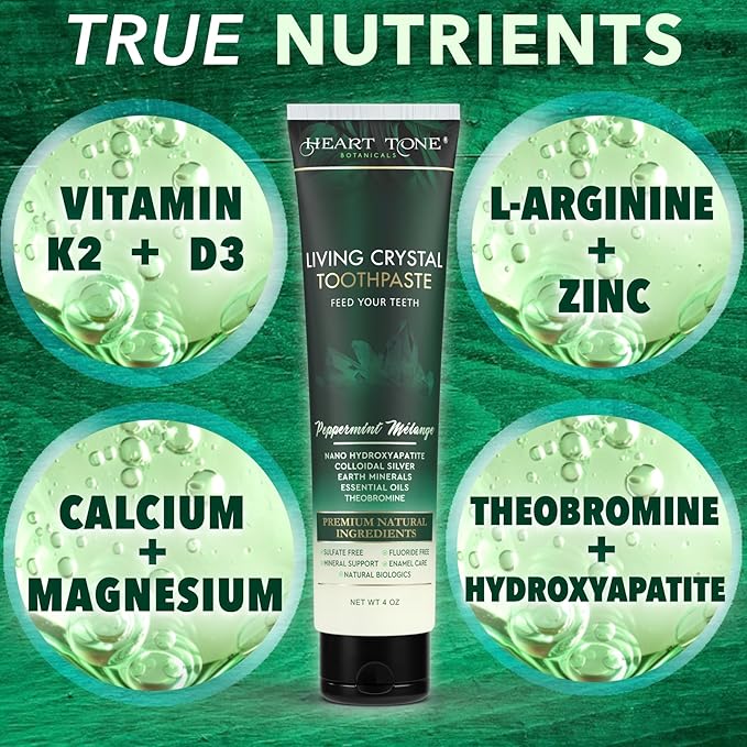 Holistic Oral Care Bundle – Living Crystal Hydroxyapatite Toothpaste + Nano Silver Mouthwash | Natural Mineral-Based Oral Care | Alcohol-Free & Mint Fresh