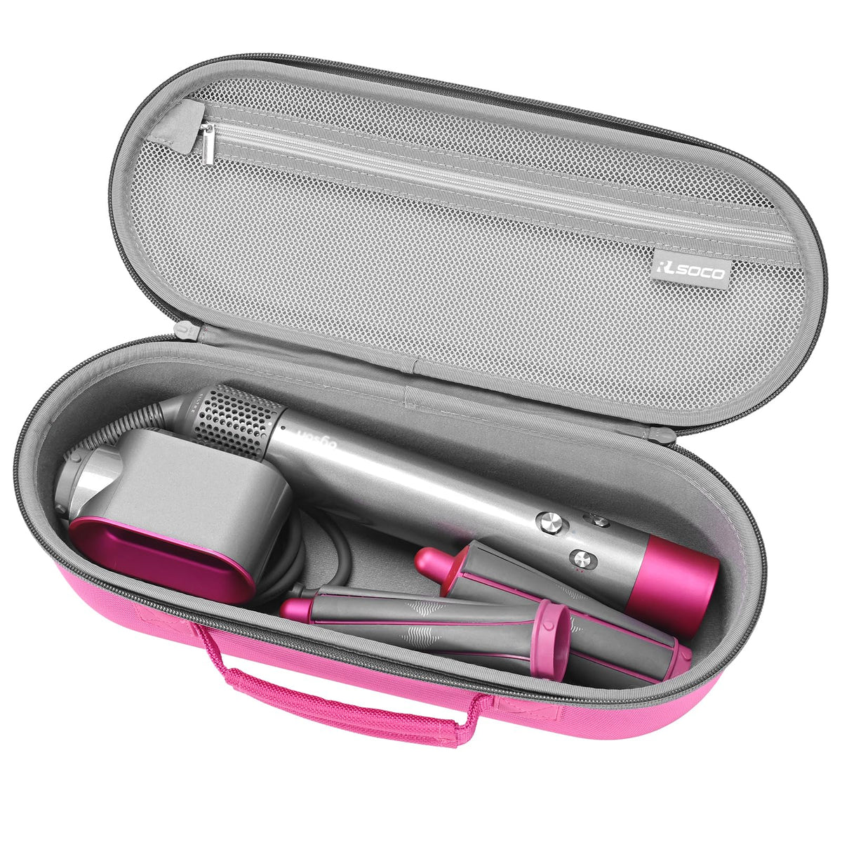 RLSOCO Travel Case for Dyson Supersonic/Supersonic Nural Hair Dryer & Dyson Airwrap/Airwrap i.d./Airwrap Co-anda2x Multi-Styler, Storage Hair Dryer/Airwrap Only for easy travelling - Black