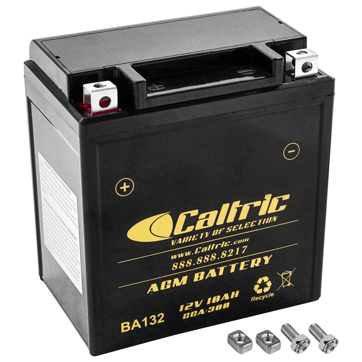 Caltric AGM Battery Compatible with Kawasaki Bayou 220 KLF220A 1988 1989 1990 1991