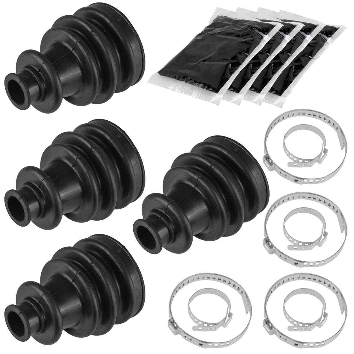 Caltric 2 Front Right Left Axle CV Boot Kit Compatible with Polaris RZR 800 EFI 2008-2013 2014