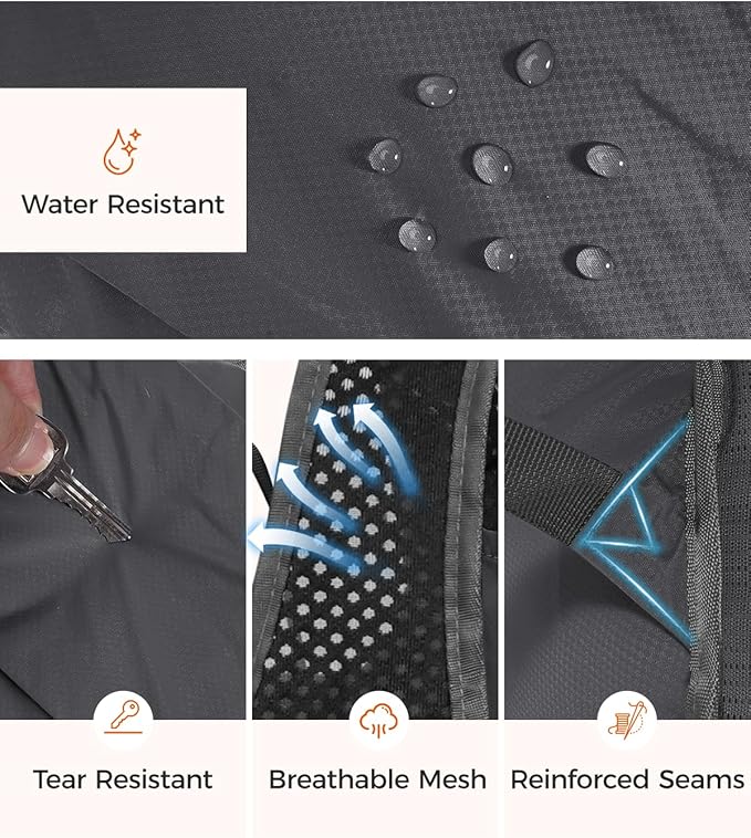 ECOHUB 15L Lightweight Packable Hiking Backpack for Travel, Small Daypack with Chest Strap & Phone Pocket, Water Resistant Foldable Backpack for Men Women