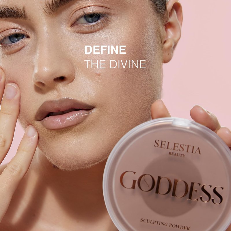 SELESTIA BEAUTY Goddess Contour Powder – Matte Sculpting Contour Makeup – Easy-to-Blend, Suitable for Various Skin Tones, 0.53 oz