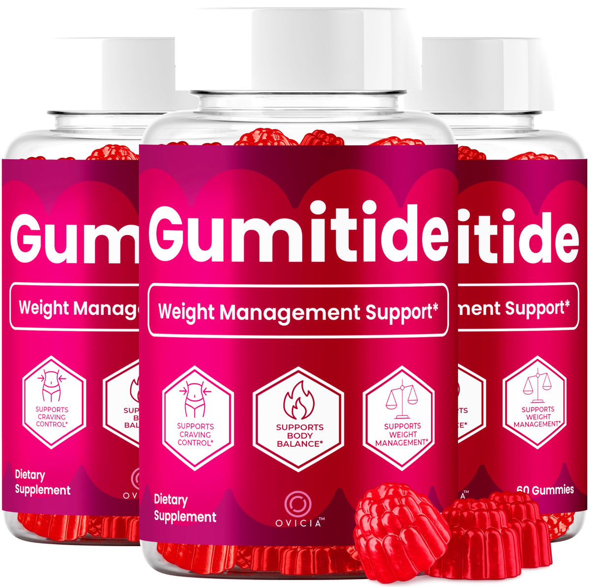 (3 Pack) Gumitide Gummies - Gumi Tide Support Advanced Formula Gummy Maximum Strength, Daily GumitideGummies Premium All Natural Ingredients Overall Health & Wellness Reviews, 180 Gummies for 3 Months