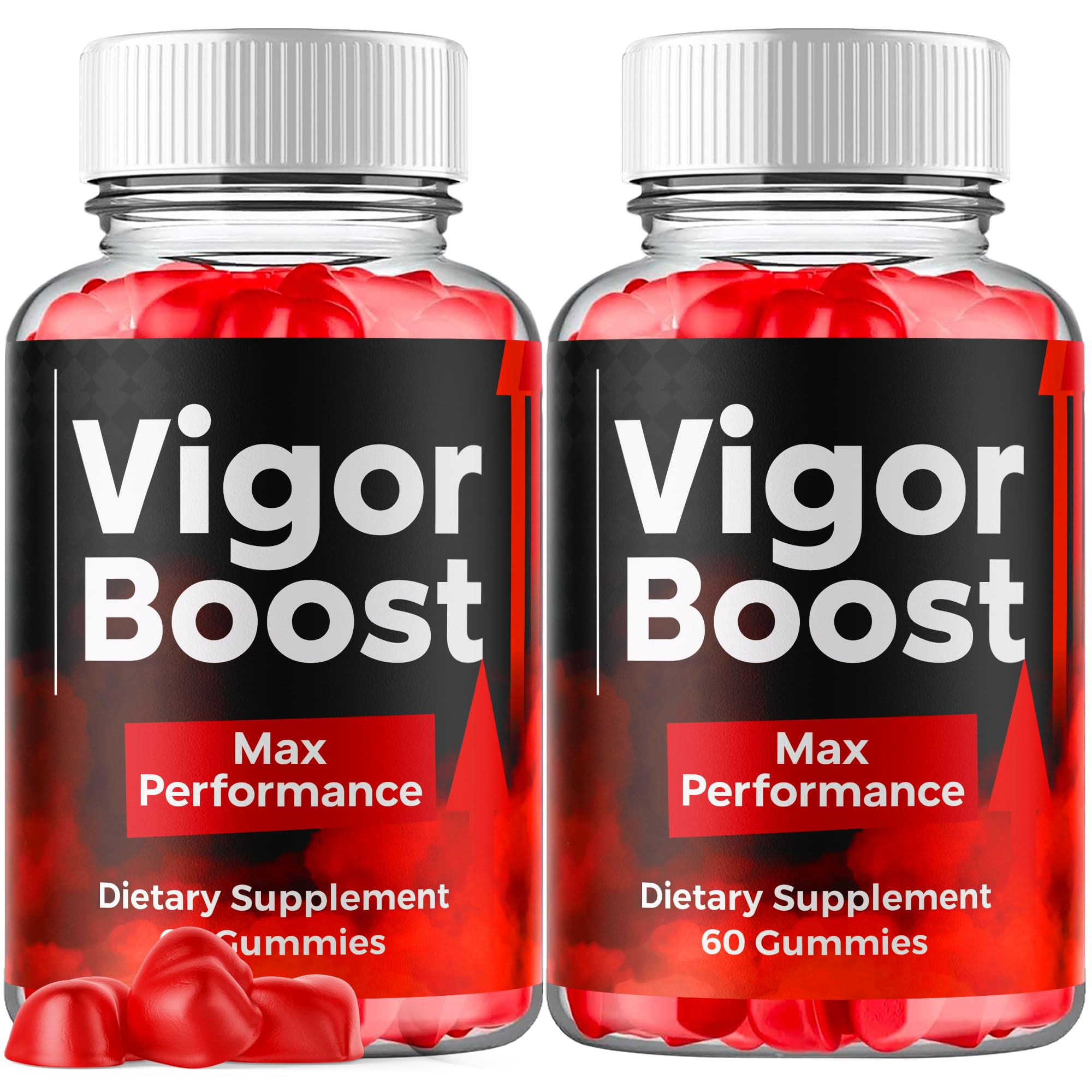 (2 Pack) Vigor Boost Gummies for Men, VigorBoost Male Support Gummys with Natural Ingredients, Advanced Vigor Boost Maximum Strength Premium Vitamin Gummy for Men's Health and Wellness (120 Gummies)
