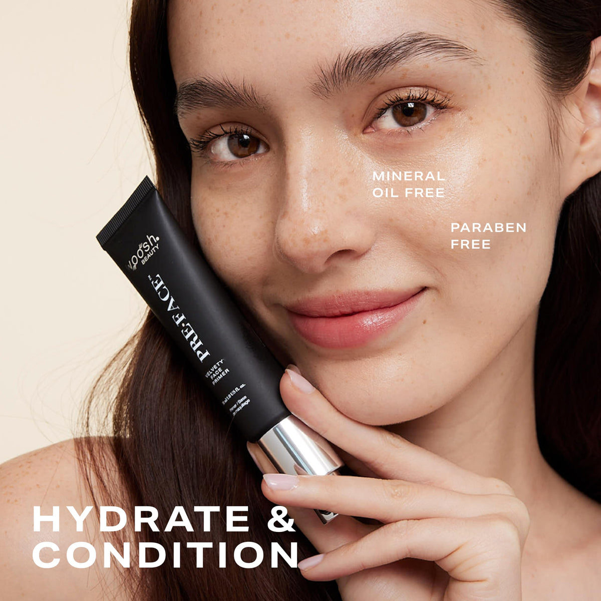 Woosh Beauty, Pre•Face Primer, Hydrating & Long Lasting, Vegan, Pore Minimizer, Grips your Makeup (Travel, 15 ml)