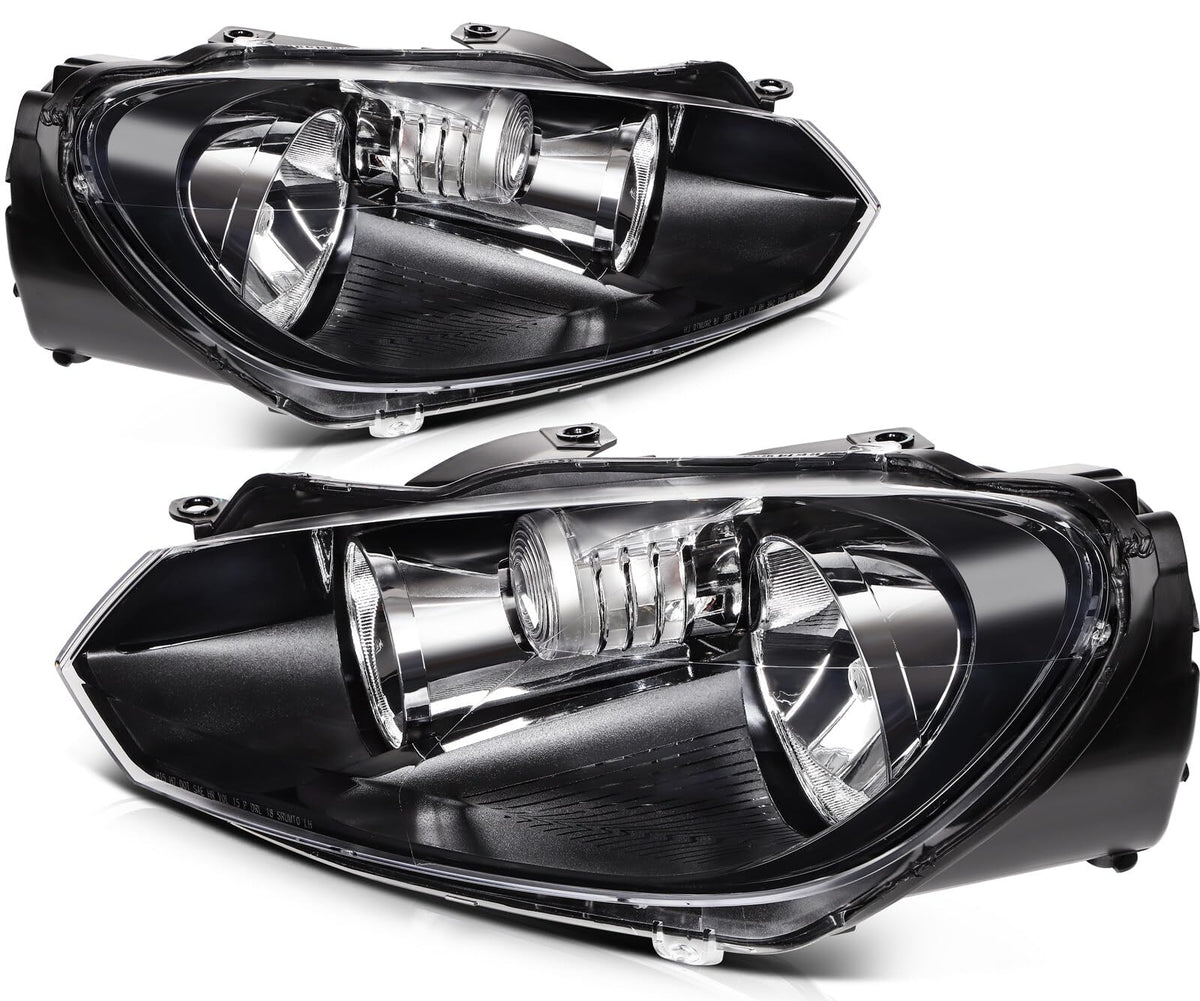 LSAILON Headlight Assembly Replacement Fit 2010-2014 for Volkswagen For Golf 2010-2014 for Volkswagen GTI 2010-2014 for Volkswag