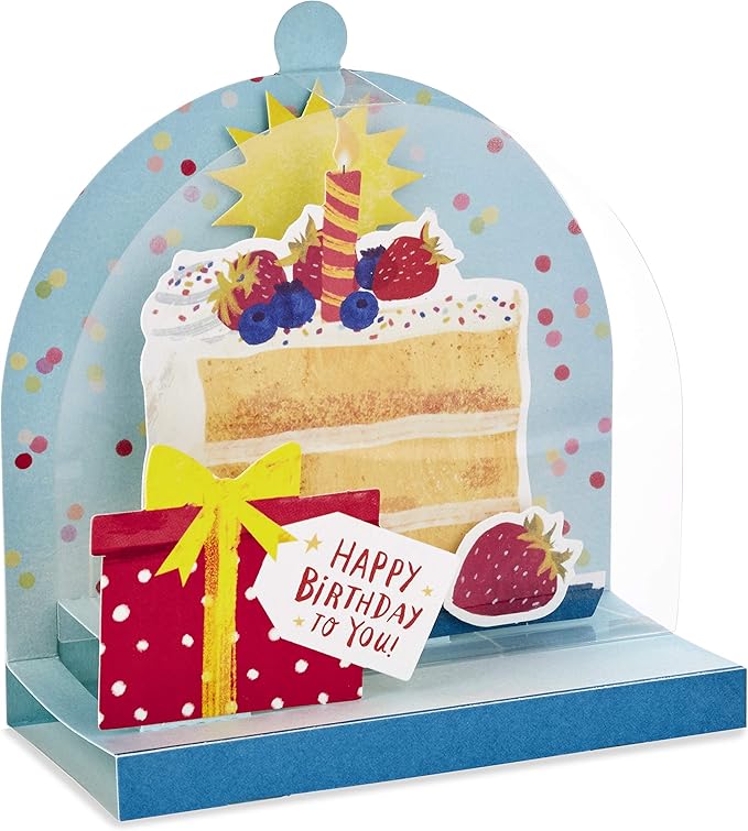 Hallmark Paper Wonder Displayable Pop Up Birthday Card (Birthday Cake)