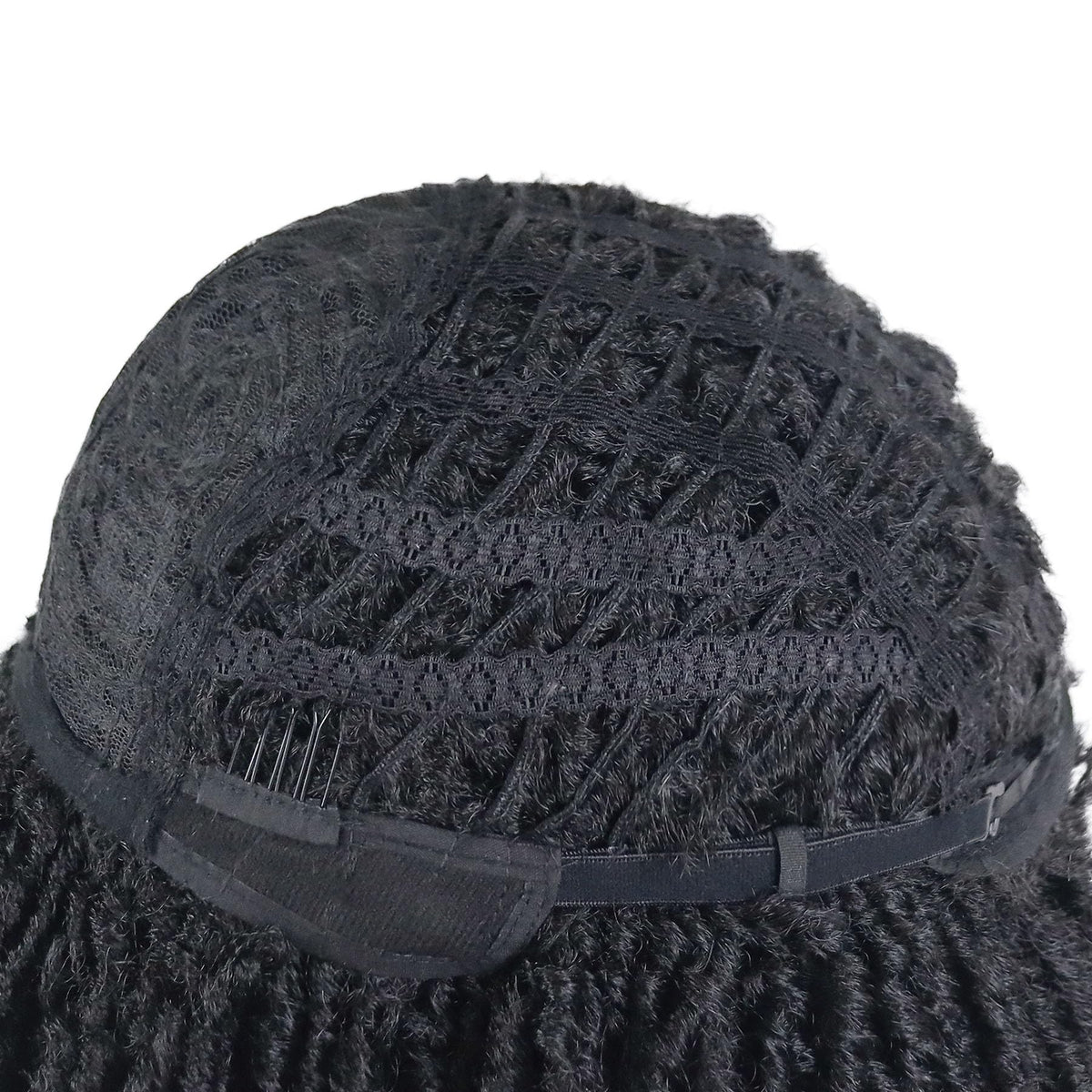 GNIMEGIL Mens Dreadlock Wig Black Curly Male Fake Dreads Loc Short Braided Wig with Bangs Realistic Twist Rasta Wigs Roleplay