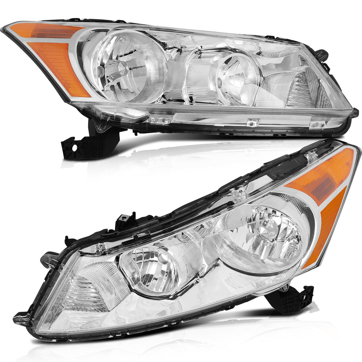OCPTY Headlight Assembly Pair Replacement For 2008-2012 for Honda for Accord