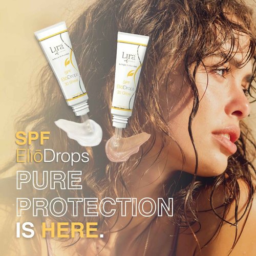 Lira Clinical EliōDrops SPF 30 Glow - 1 fl oz - 16% Zinc Oxide Physical Sunscreen for Face - UVA/UVB/HEV Broad Spectrum & Reef Safe Sunscreen Serum - for All Skin Types