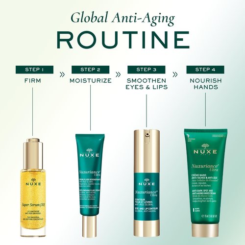 Nuxe Nuxuriance Ultra Fluid Cream Anti-Aging Moisturizer for Normal and Combination Skin With Bi-Floral Cells, 1.6 Fl Oz