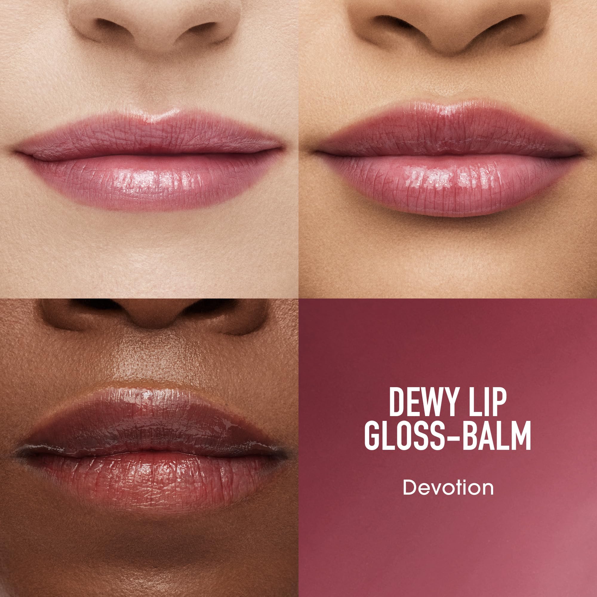 bareMinerals Dewy Lip Gloss-Balm, Devotion, Vegan, Cruelty-Free & Dermatologist-Tested