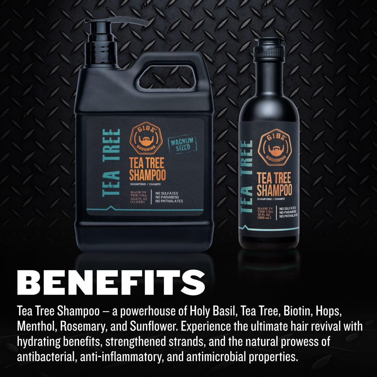 Gibs Grooming Tea Tree Shampoo and Conditioner Combo Box