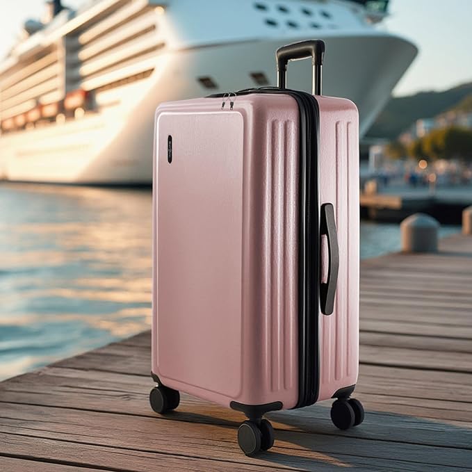 TRAVELARIM 28 Inch Luggage with Spinner Wheels, Hard Shell Suitcase with TSA Locks for Luggage, Travel Large Suitcase, Expandable Hard Shell Suitcases, Pink