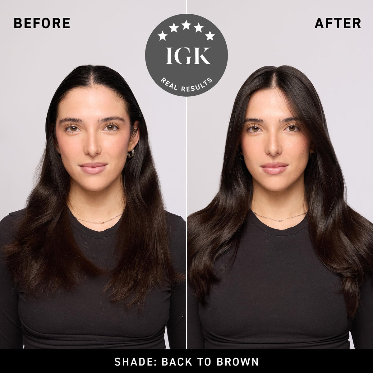 IGK Permanent Hair Color Kit | 5N Back To Brown Natural Brown | Salon-Quality Permanent Hair Dye | 100% Gray Hair Coverage | Ammonia-Free Color for Shinier, Softer Hair
