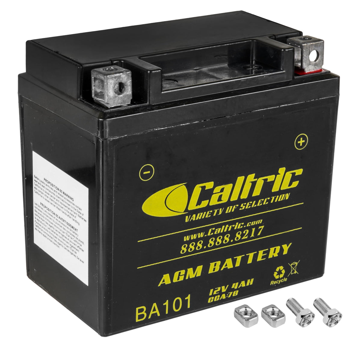 Caltric Agm Battery Compatible with Kawasaki Kfx90 Kfx-90 Ksf90A 2007-2016