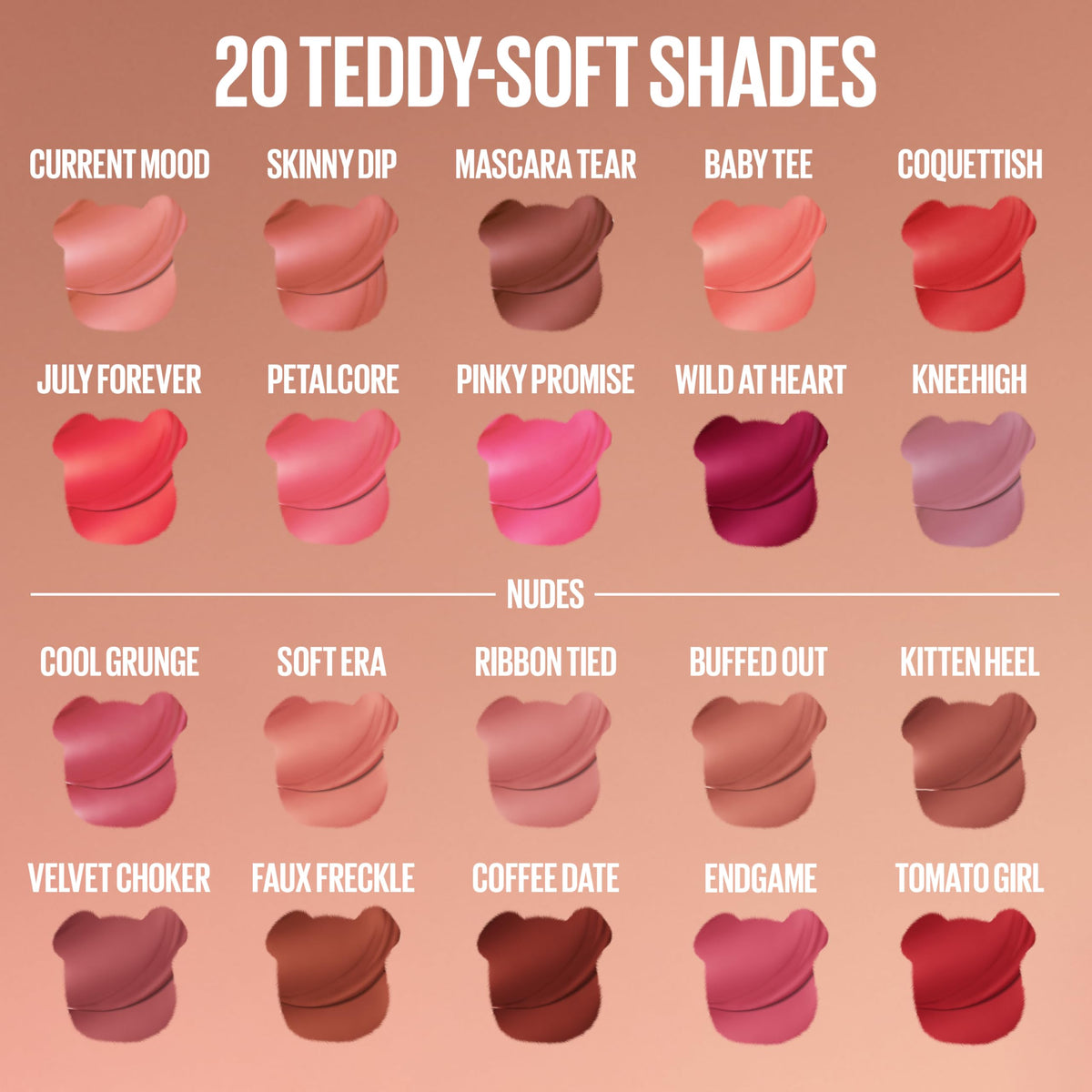 Maybelline Super Stay Teddy Lip Tint, Long Lasting Matte Lipstick For Up To 12HR Wear, Kneehigh, 1 Count