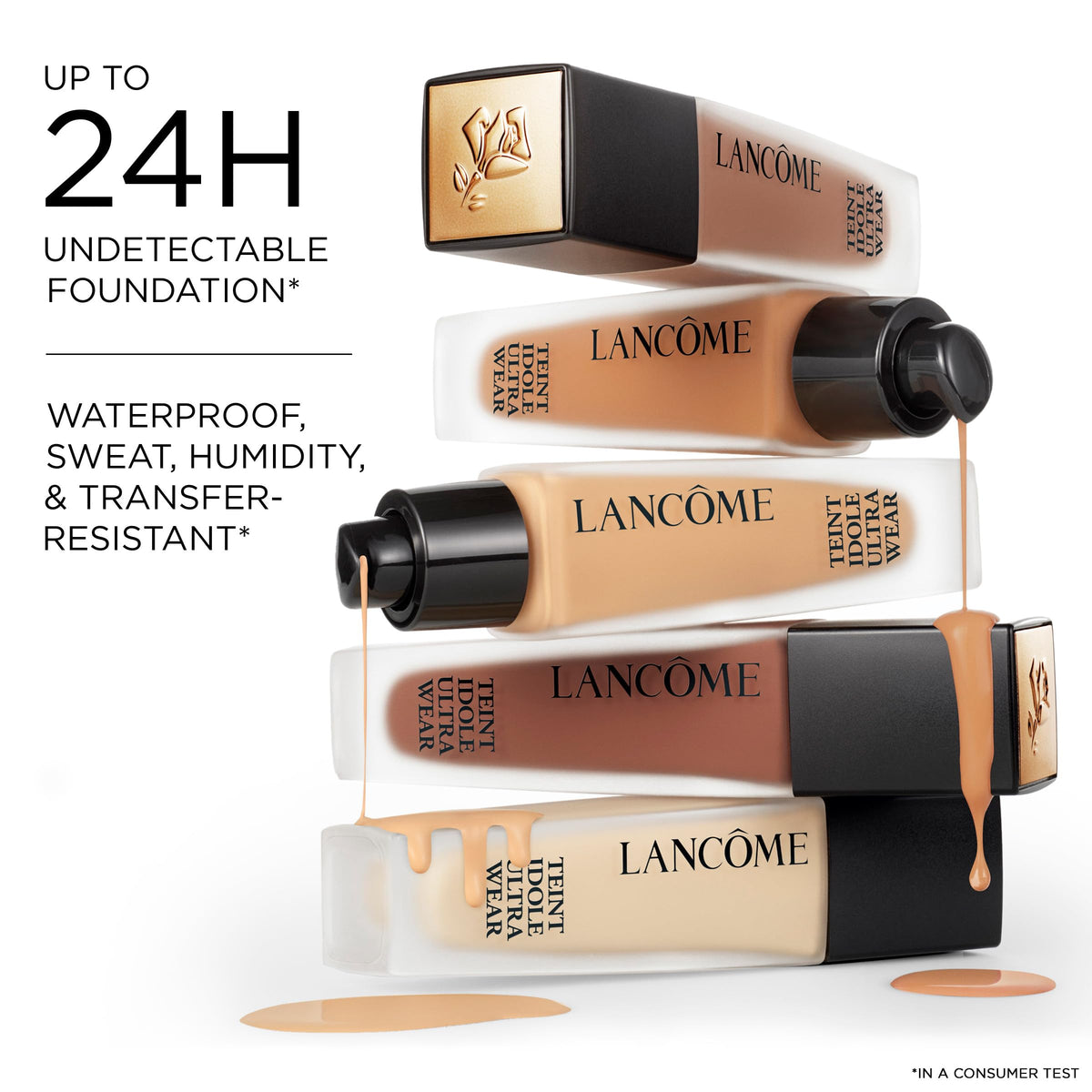 Lancôme Teint Idole Ultra Wear Natural Matte Foundation- Longwear, Medium-Full Coverage, Natural Finish, Waterproof & Hydrating - 120N (Fair Skin with Neutral/Peachy Undertones), 1 Fl Oz