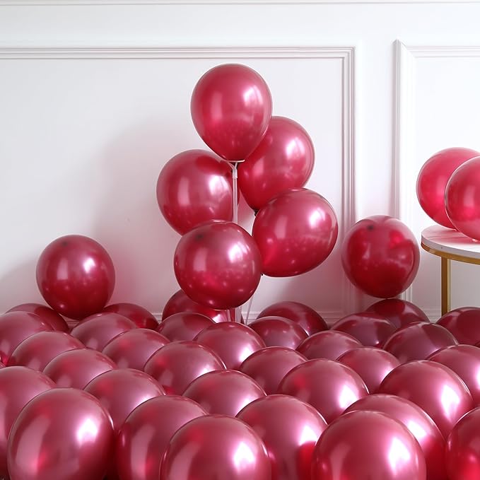 2026 Graduation Party Decorations, 138Pcs Burgundy White Silver Black Congrat Grad Balloons Arch Garland Kit, Class of 2026 Graduation Birthday So Proud Of You Decorations