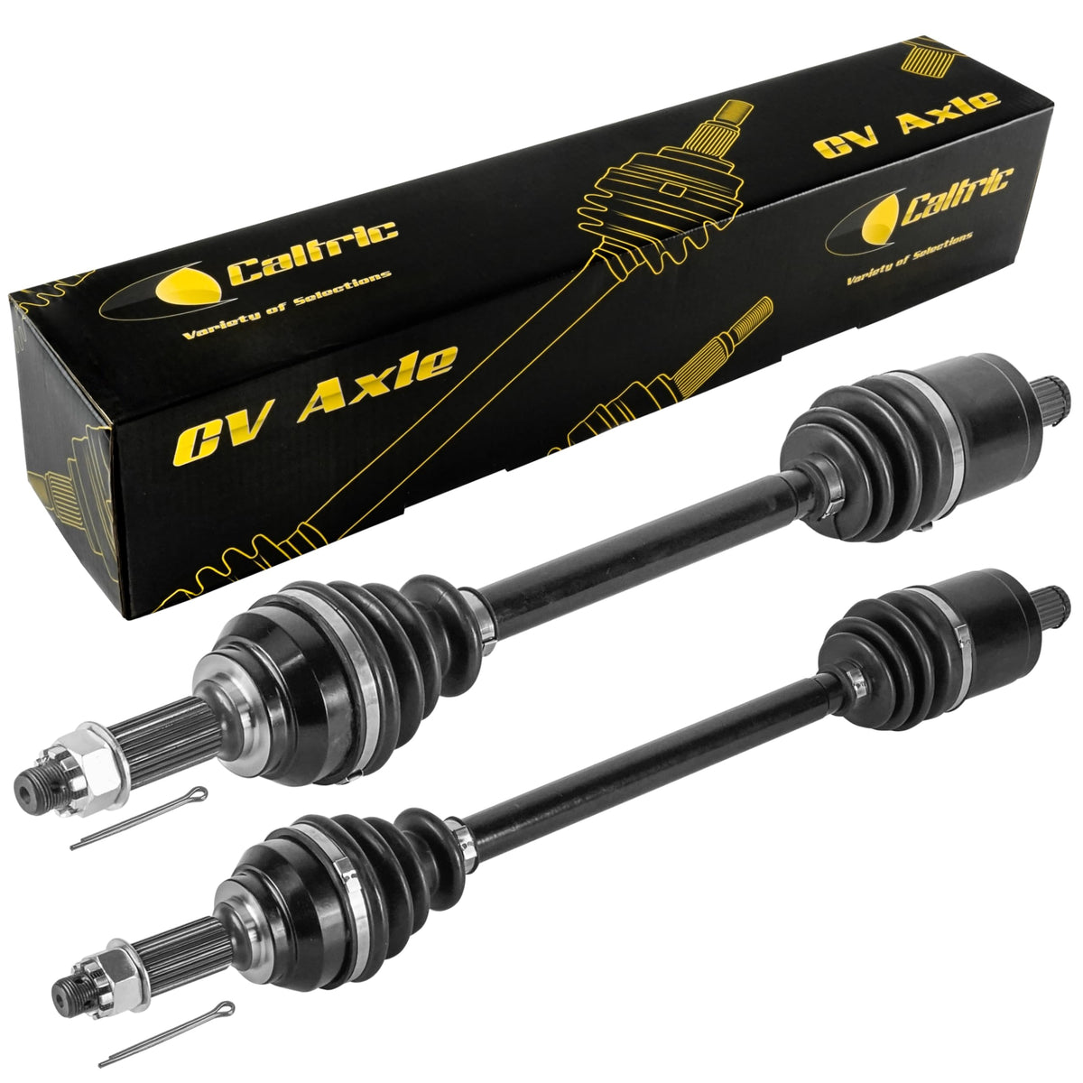 Caltric Front Left and Right CV Axles Compatible with John Deere XUV Gator 850D (Diesel) (- 080000) / XUV Gator 620i (Gas) (- 08