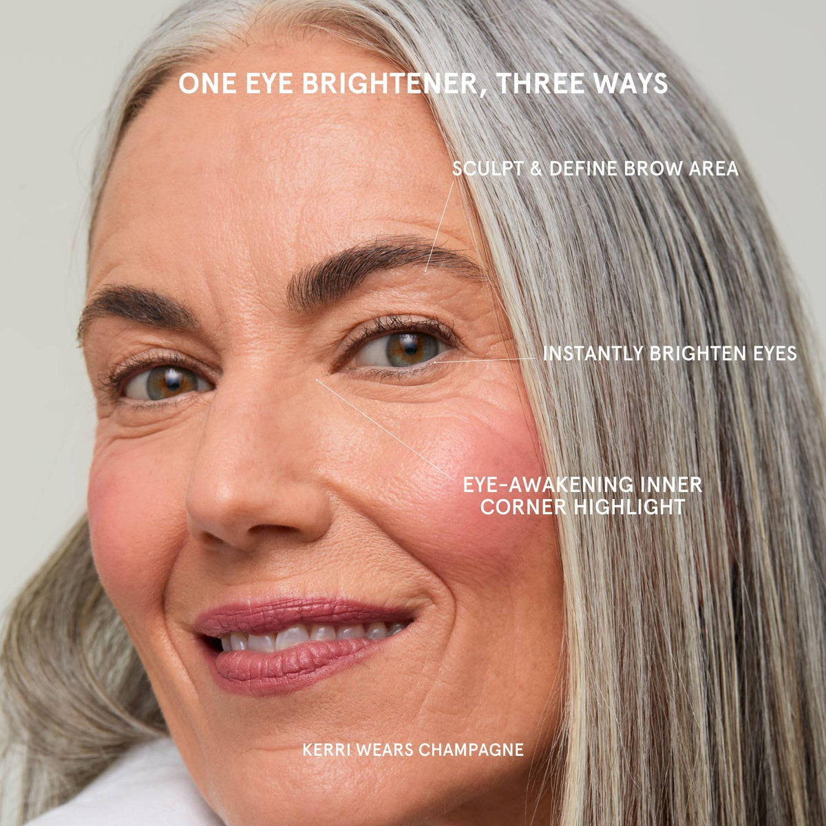 SOSHE Beauty - Waterline Eye Brightener | Smooth, Lightweight, Creamy Formula | Squalane, Rice Bran Wax, Vitamin E | Vegan, Clean, Cruelty-Free (Cashmere, Bright Neutral)