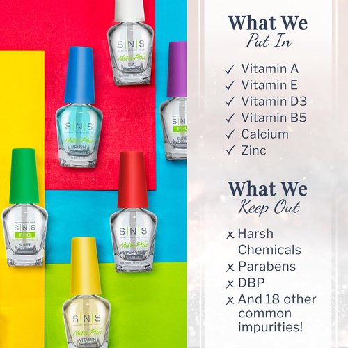 SNS Base Coat Nail Polish for Nail Dip Powder, Bases & Sealers Set - Long-Lasting & Fast-Drying Nail Strengtheners Gel Base for Colors - Low-Odor Dipping Powder Polish, No UV Lamp Required