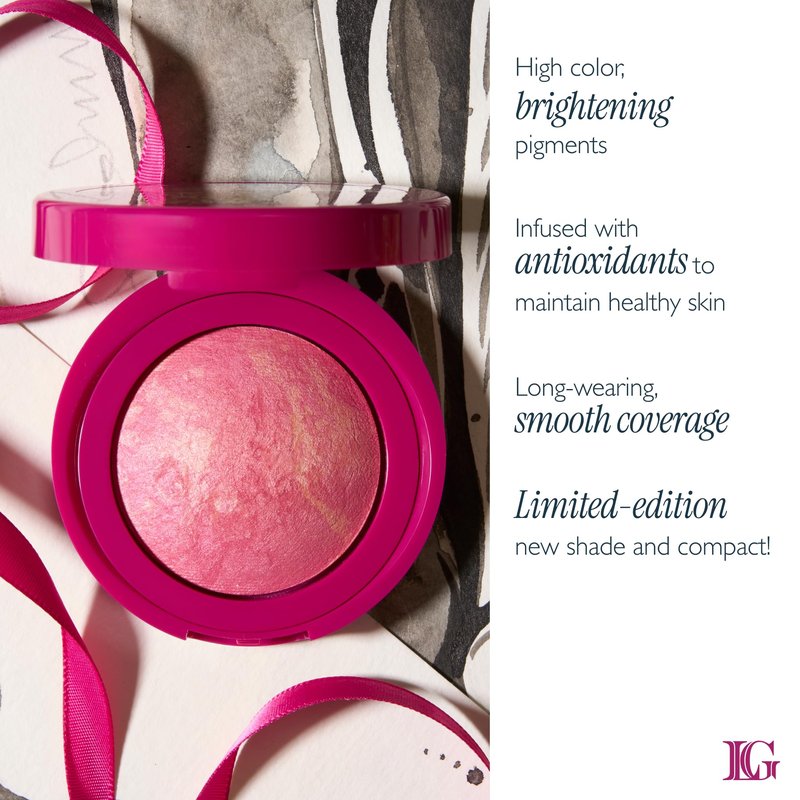 LAURA GELLER NEW YORK Baked Blush-n-Brighten for Mature Skin - 00 Skyline Sunset - Powder Blush Won't Settle into Fine Lines - Buildable Natural Finish – Longlasting Formula - Made in Italy