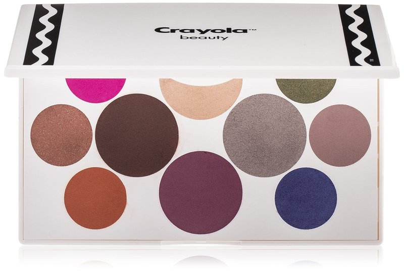 Crayola Beauty - Eyeshadow Palette - 10 Creamy Matte & Metallic Shades - Long-lasting, Blendable, Highly Pigmented Color, Velvety Finish - Talc Free Formula & Vegan Friendly - Tropical - 0.63 Ounce
