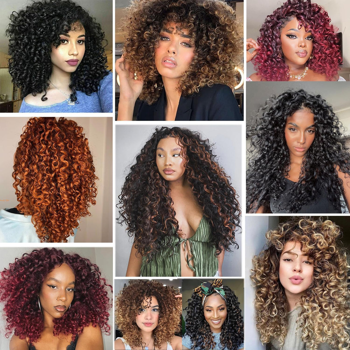 Curly Crochet Hair Pre Looped GoGo Curl Crochet Hair 14 Inch 8 Packs