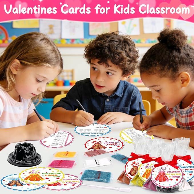 24Pack Erupting Volcano Science Kit Birthday Party Favors Goodie Bags Easter Basket Stuffers for Kids 4-8 8-12 Classroom Treasure Chest Carnival Prize Box Toys Bulk Pinata Filler Return Gifts