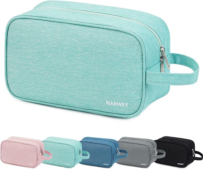 Narwey Travel Toiletry Bag for Women Traveling Dopp Kit Men Travel Bag for Toiletries Cosmetic Bag Makeup Bag Medicine Bag for Traveling