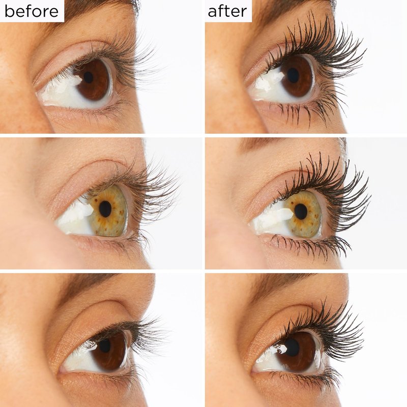 tarte lights, camera, lashes 4-in-1 mascara – Volume, Length, Curl & Conditioning for Fuller-Looking Lashes, Smudge-Proof, Flake-Free, Longwear, Vegan & Cruelty-Free, full size, black