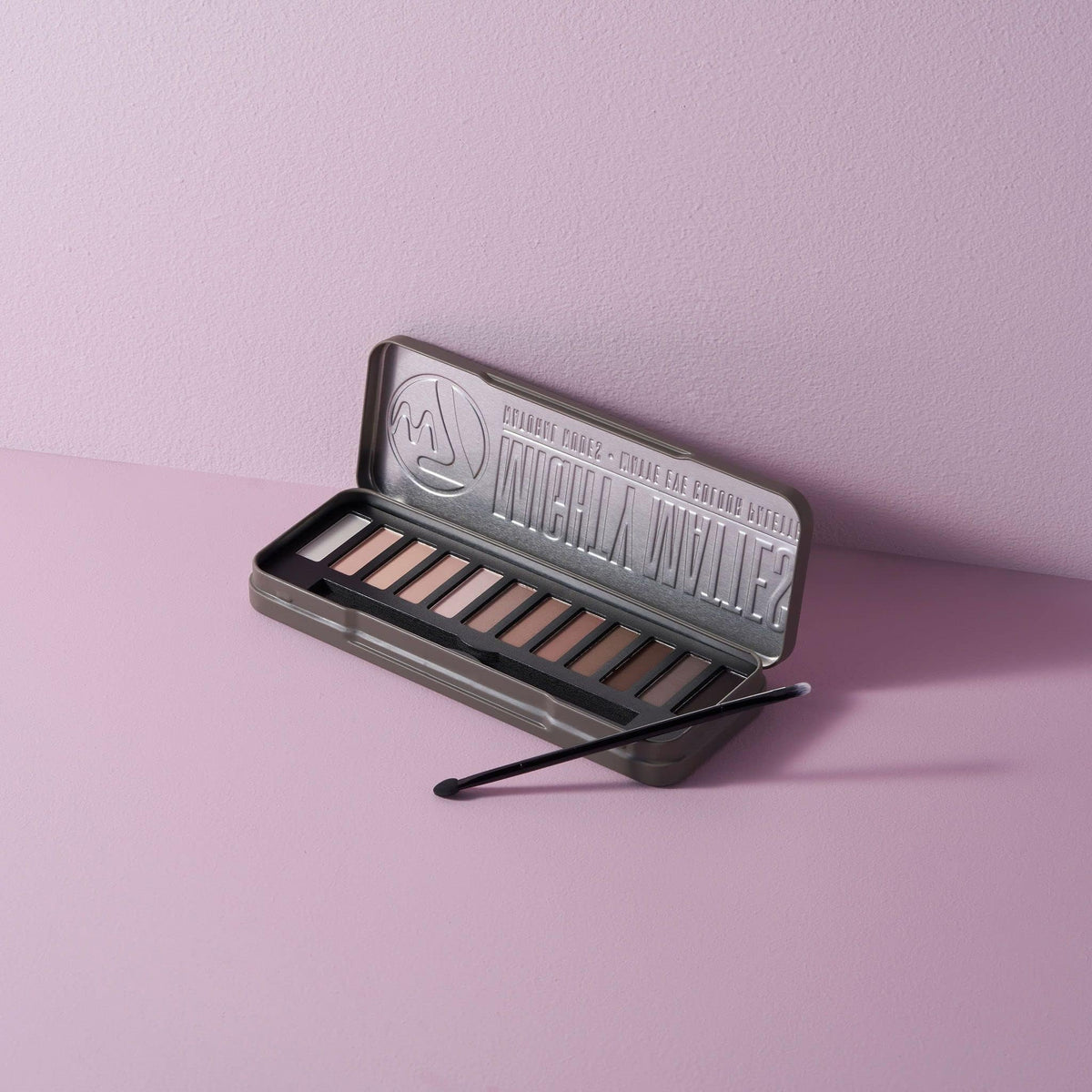 W7 Mighty Mattes Eyeshadow Palette - 12 Nude Shades