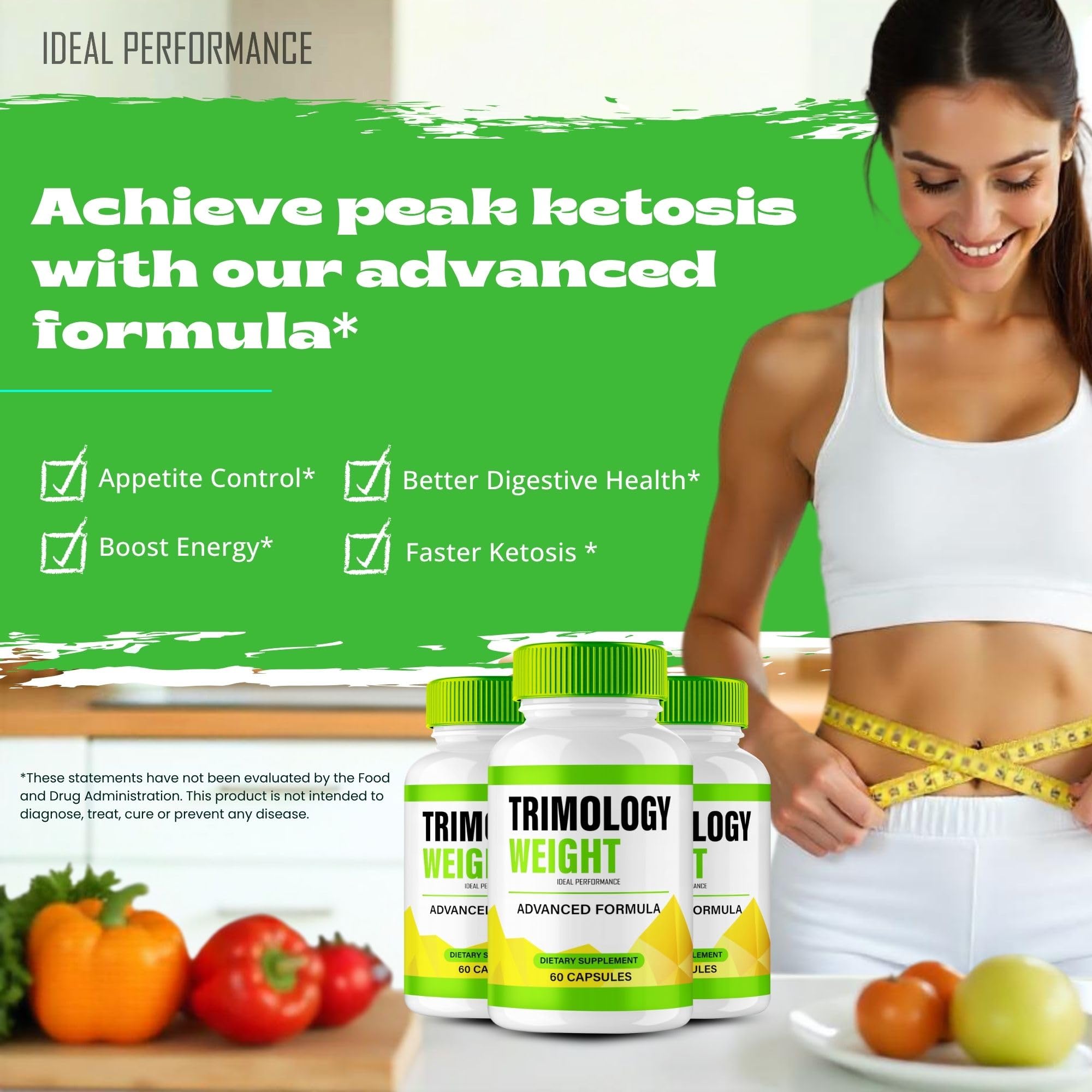 Trimology Weight Capsules, Official Trimology Weight Supplement Pills - Extra Strength, All Natural Keto Capsule to Sustain Active Lifestyle & Fitness Goals, TrimologyWeight Reviews (2 Pack)