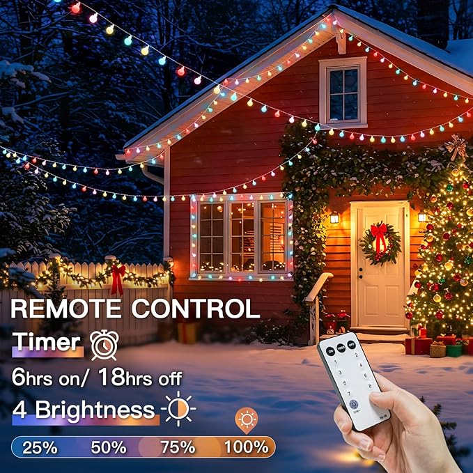 suddus Pastel Easter String Lights, 66ft 200 Led Connectable Globe String Lights Indoor with Timer, Fairy Lights Plug in for Mantle, Tree, Bedroom, Party, Room, Classroom, Patio, Outdoor Decoration